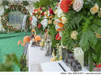 Trang trí tiệc cưới tại long an