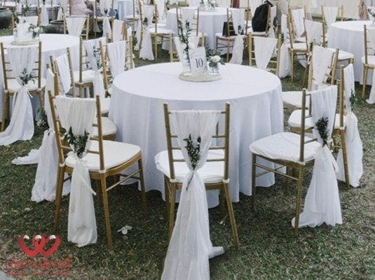 Cho thuê bàn ghế Tiffany tiệc cưới