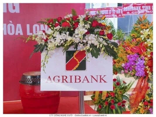 Tổ chức lễ khai trương CN Agribank Đức Hòa